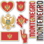 アメージング・モンテネグロが国のシンボルを形作る シール (正面)