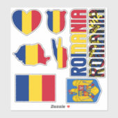 アメージング・ルーマニアが国のシンボルを形作る シール (シート)