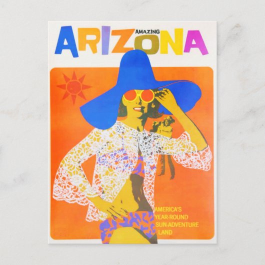 アメージングArizona Vintage旅行はがき ポストカード (正面)
