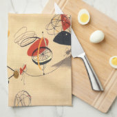 アメーバ4のMoJoの台所タオルの砂 キッチンタオル (四つ折り)