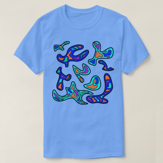 アメーバ・ブルー1 Tシャツ (デザイン正面)