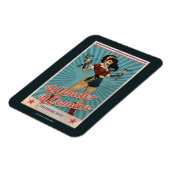 アメ疑問に思ゾニア女性ユナイト・ヴィンテージポスター マグネット (左側)