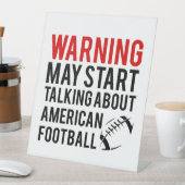 アメ警告リカンフットボールの話を始めるかもしれない 台座サイン (インサイチュ)