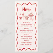 アモアだ！レッドイタリアン結婚ズ メニュー (正面)