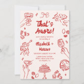 アモアだ!レッドイタリアン結婚ズ 招待状 (正面)