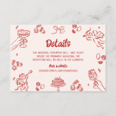 アモアだ！赤いイタリアン詳細 エンクロージャーカード (正面)