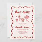 アモアだ!赤イタリアン結婚式招待状 招待状 (正面)