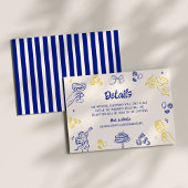 アモアだ！青と黄のイタリアン詳細 エンクロージャーカード