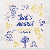 アモアだ！青と黄 ワインラベル (シングルラベル)