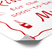 アモアブライダルシャワー数キス ポスター (角)