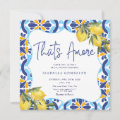 アモアマ地中海のジョリカタイルブライダルシャワー 招待状 (正面)