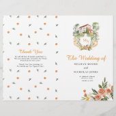 アモア&アランチ | 折り曲げ結婚式 プログラム (正面)