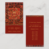 アモガパシャタンカ仏教寺院 名刺 (正面/裏面)