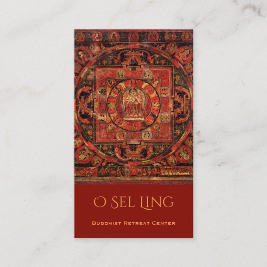 アモガパシャタンカ仏教寺院 名刺 (正面)