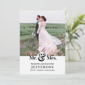 アモダンエレガントパサンド夫妻結婚の 案内状 (スタンド正面)