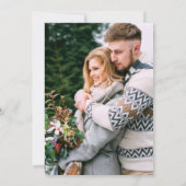 アモダンスタイリッシューチEucalyptus Green写真結婚の 招待状 (裏面)