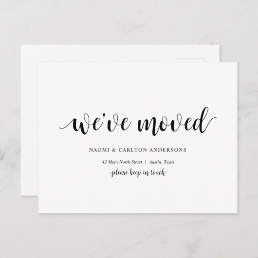 アモダンドレ素朴スのお知らせを移動しました ポストカード (正面/裏面)