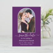 アモダンーチフォトフレーム紫 セーブザデート (スタンド正面)