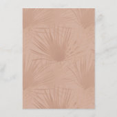 アモダンーチボヘミア水色花模様結婚ズ メニュー (裏面)