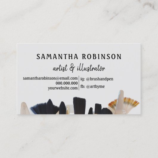 アモダンーティストIllustratorのス絵を描クリプト 名刺 (裏面)