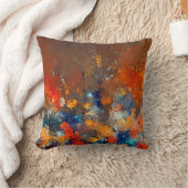 アモダンートカラフルコンテンポラリーアートワーク色s クッション (ブランケット)