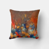 アモダンートカラフルコンテンポラリーアートワーク色s クッション (裏面)