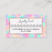 アモダンートガーリーピンクパープル絵を描スプッチ ロイヤリティカード (正面)