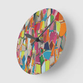 アモダンートジオメト数々のリデコカラー ラウンド壁時計 (傾斜)