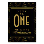 アモダンートデコテーブルの表結婚番号 テーブルナンバー (裏面)