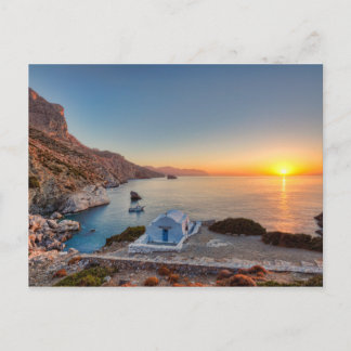 アモルゴスの有名なアギアアンナからの日の出 ポストカード