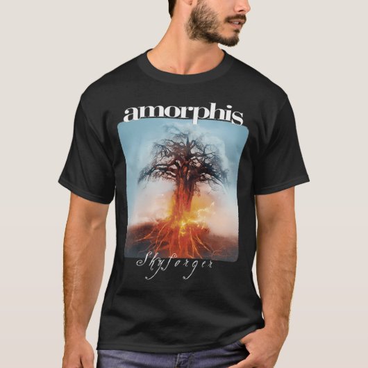 アモルフィス Skyforger メロディックデスメタル Tシャツ (正面)