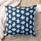 アモルフィックシェイプ120322 – 藍色の白 クッション (ブランケット)