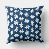 アモルフィックシェイプ120322 – 藍色の白 クッション (裏面)