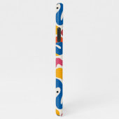 アモルフカラフルファンキーェス形状アートパターン iPhoneケース (右側)