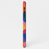 アモルフカラフルファンキーェス形状アートパターン iPhoneケース (左側)