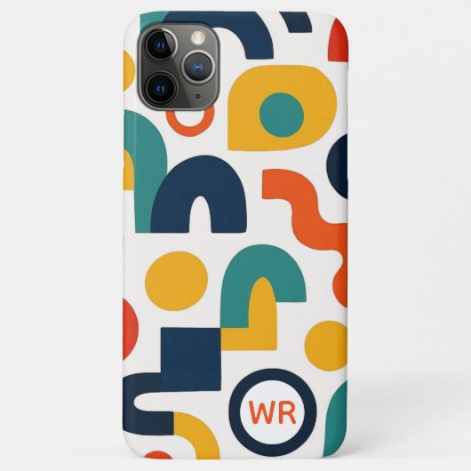 アモルフファンキーカラフルェス形状アートパターン Case-Mate iPhoneケース (裏面)