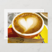 アモレシノIハートイタリアンコーヒー ポストカード (正面/裏面)