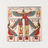 アモンのRAの太陽神の恵み-エジプトのファラオ タペストリー (正面(横))