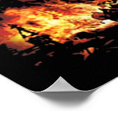 アモンアマルスレトロファンアートトリビュートデザイン ポスター (角)