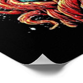 アモンアマルスレトロフェード – スタイルタイポグラフィアート ポスター (角)