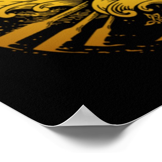 アモンアマルスレトロ-スタイルファンアートデザイン ポスター (角)