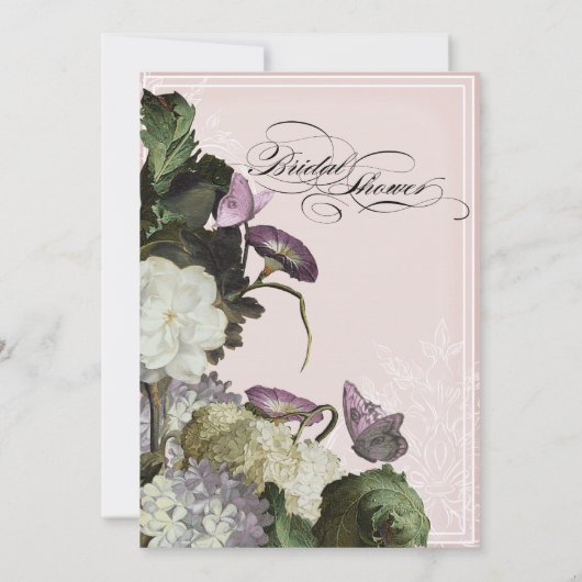 アモーニンググローリーアジャンジアブライダルシャワー招待状 招待状 (裏面)