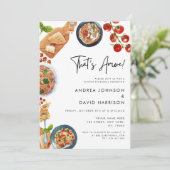 アモーパスタイタリアンーフードリハーサルディナー 招待状 (スタンド正面)