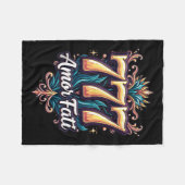 アモールファティストイ感動的ク引用文愛 フリースブランケット (正面(横))