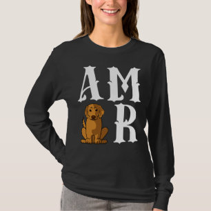 アモールラブゴールデンレトリバードッグママ Tシャツ