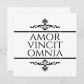 アモール・ヴィンチット・オムニア – 愛の征服すべて 招待状 (正面/裏面)