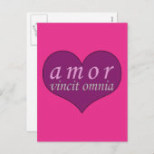 アモール・ヴィンチット・オンニア愛はすべてのバレンタインデーを征服する シーズンポストカード (正面/裏面)