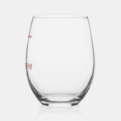 アモーレお洒落スの赤いピイタリアンザ ステムなしワイングラス (左)