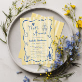 アモーレお洒落ブライダルシャワーである手描き 招待状