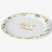 アモーレなイタリアン フード ブライダルシャワー ペーパープレート (アングル)